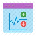 Volatility Cryptocurrency Asset Icon