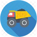 Volcado Camion Construccion Icono