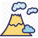 Volcan Clima Nubes Icon