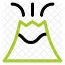 Volcan Montana Erupcion Icono