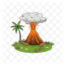 Volcan Erupcion Naturaleza Icon