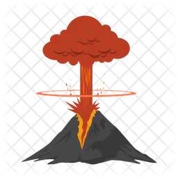 Volcanic eruption  Icon