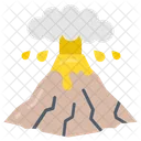 Volcanic Eruption Volcanic Hazards Plate Tectonics Icon