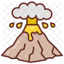 Volcanic Eruption Volcanic Hazards Plate Tectonics Icon