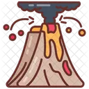 Volcanic Eruption Magma Lava Icon