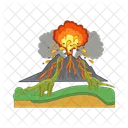 Volcano Mountain Volcanic Icon