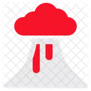 Volcano Eruption Natural Disaster Icon