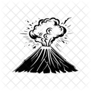 Volcano Eruption Nature Icon