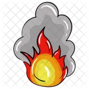 Volcano Natural Disaster Fire Eruption Icon