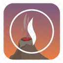 Volcano Fire Smoke Icon