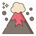 Volcano Eruption Lava Volcano Icon