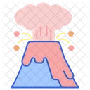 Volcano Eruption Lava Volcsno Icon