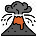 Volcano Eruptions Climate Change Disaster Icon