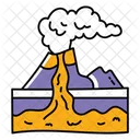 Volcano Eruptions Disaster Volcano Icon