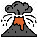 Volcano Eruptions Climate Change Disaster Icon