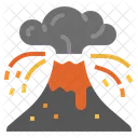 Volcano Eruptions Climate Change Disaster Icon