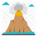 Volcano Eruption Elevation Icon