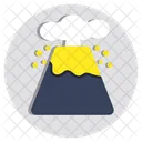 Volcano Eruption Elevation Icon