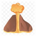 Volcano Eruption Explosion Icon