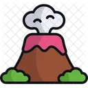 Volcano Eruption Natural Disaster Icon