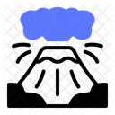Volcano Eruption Ash Icon
