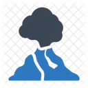 Volcano Lava Disaster Icon