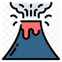 Volcano Mountain Eruption Icon