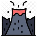 Volcano Mountain Danger Icon