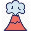 Volcano Weather Eruption Icon