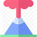 Volcano Explosion Disaster Icon