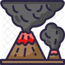 Volcano Lava Eruption Icon