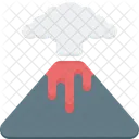 Volcano Eruption Nature Icon