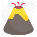 Volcano Eruption Elevation Icon