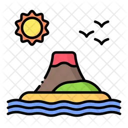 Volcano Island  Icon