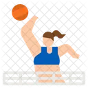 Voleibol Jogador De Voleibol Equipamento Ícone