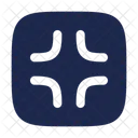 Vollbild-Quadrat beenden  Symbol