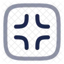 Vollbild Quadrat Beenden Symbol