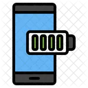 Volle Batterie Batteriestatus Batterie Wird Geladen Icon