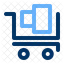 Voller Warenkorb E Commerce Einkaufen Symbol