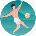 Volleyball Beach Ball Beach Person Icon