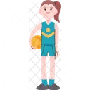 Volleyball Sport Character Icon