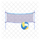 Volleyball and net  Icon