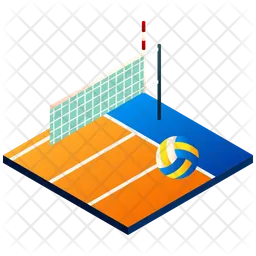 Volleyball Field  Icon