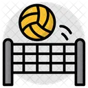 Volleyball Goal Volleyball Net Volleyball Game Icon