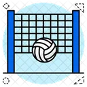 Volleyball Goal Volleyball Net Volleyball Game Icon