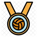 Volleyball Medal  Icon
