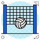 Volleyballtor Volleyballnetz Volleyballspiel Symbol
