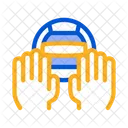 Volleyballverteidigung  Symbol