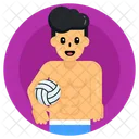 Sportler Spieler Volleyballspieler Icon