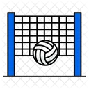 Volleyballtor Volleyballnetz Volleyballspiel Symbol